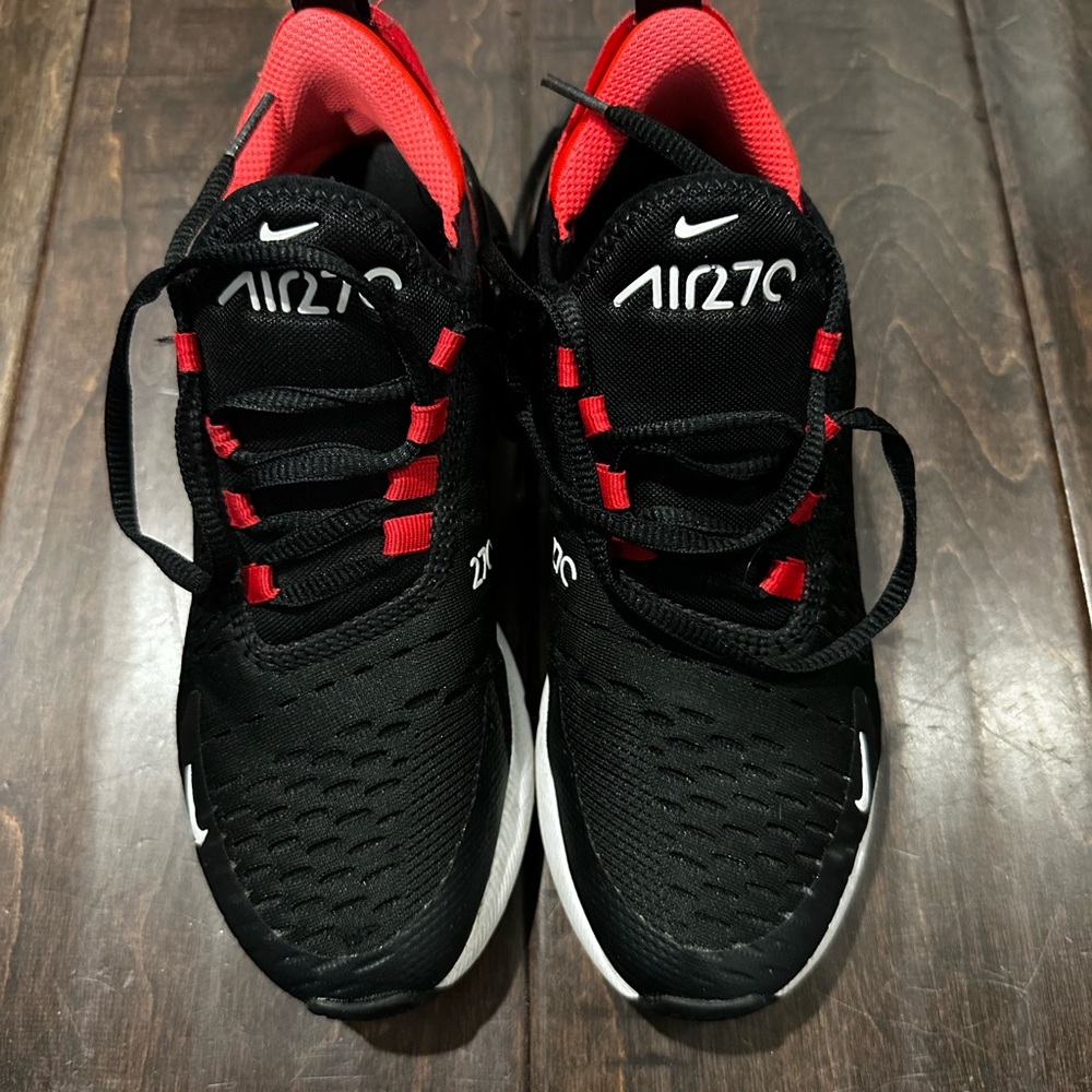 Nike Black and Red Athletic Shoes with Air Technology